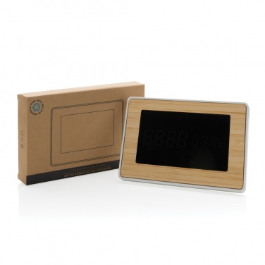 Logo trade ärikingituse pilt: Utah RCS taaskasutatud plastikust ja bambusest LED-kell