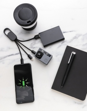 Logo trade ärikingituse pilt: 4-ühes laadimiskaabel karabiiniga