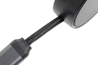 Logo trade reklaamtoote pilt: Terra RCS taaskasutatud alumiiniumist sissetõmmatav 6-ühes kaabel