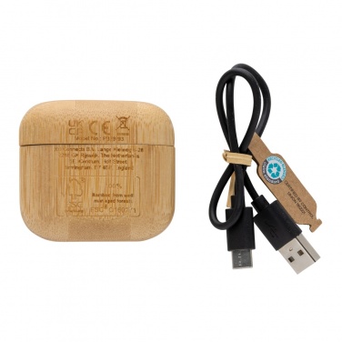 Logo trade meened foto: Bambusest TWS kõrvaklapid RCS taaskasutatud plastiga