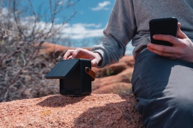 Logotrade reklaamkingituse foto: Skywave RCS taaskasutatud plastikust päikesekõlar 12W