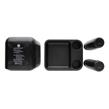 Logotrade firmakingitused pilt: Singvibe RCS taaskasutatud plastikust karaokekomplekt topeltmikrofoniga