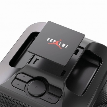 Logotrade reklaamtoote foto: Singvibe RCS taaskasutatud plastikust karaokekomplekt topeltmikrofoniga