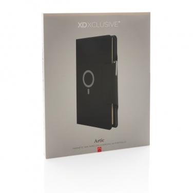 Logo trade reklaamkingi pilt: Artic Magnetic 10W juhtmevaba laadimisega A4 portfell