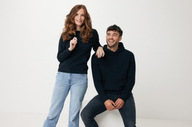 Logotrade ärikingid pilt: Iqoniq Rila kerge taaskasutatud puuvillast kapuutsiga pusa