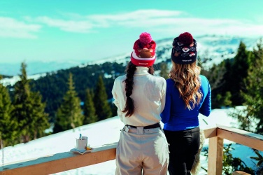 Logo trade reklaamkingituse pilt: Jõuluteks kootud müts LED valgustusega