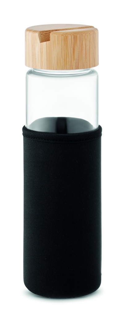 Logotrade reklaamkingi foto: Klaaspudeli bambusest kaas 600ml