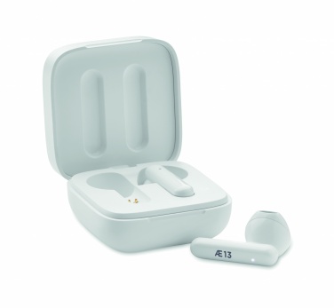 Logotrade reklaamtoote foto: TWS kõrvaklapid päikeselaadijaga