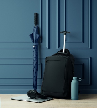 Logotrade ärikingitused pilt: Ratastega kaasaskantav seljakott, valmistatud 600D RPET-polüestrist.