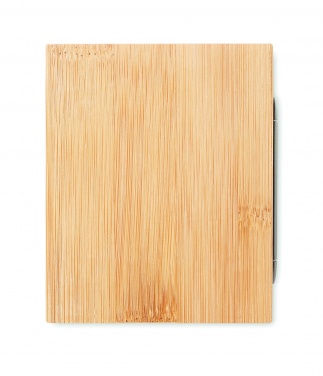 Logotrade reklaamkingi foto: Bambusest pliiatsihoidja ja LCD kell