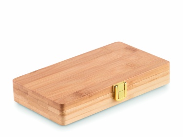 Logotrade ärikingitused pilt: 21 tk tööriistakomplekt bambusest kohvris