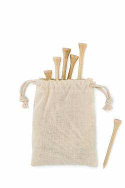 Logo trade reklaamkingid foto: 20 bambusest golfi t-de komplekt