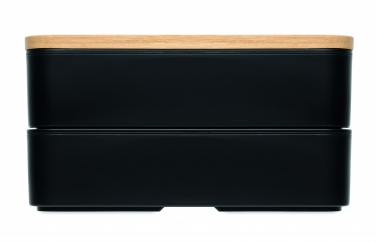 Logotrade firmakingituse foto: PP-st lõunakarp ja bambusest kaas