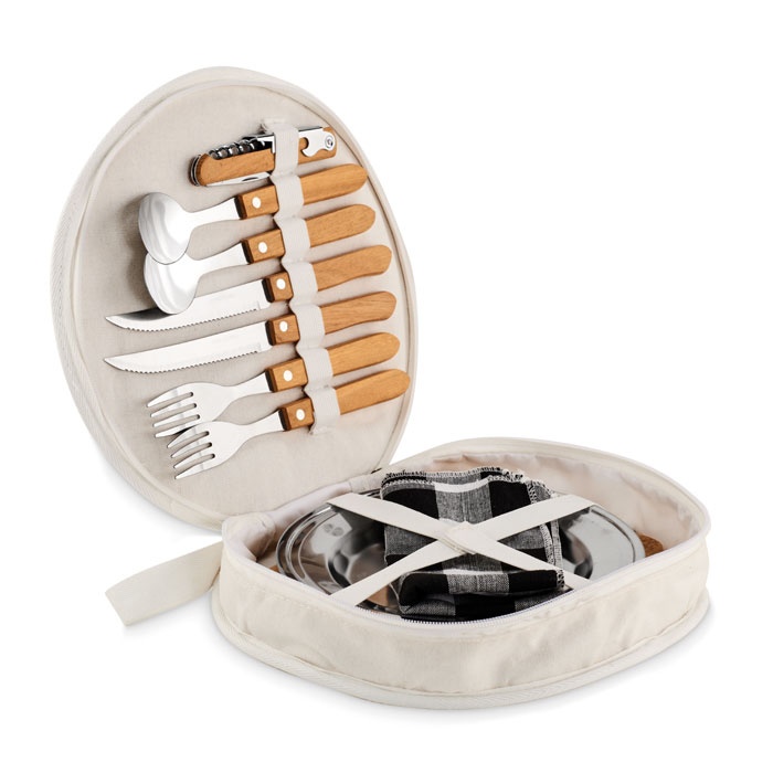 Logotrade reklaamkingituse foto: Piknikutarvetega kott kahele