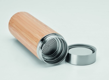 Logo trade reklaamkingid foto: Bambusest topeltseintega termos 400ml