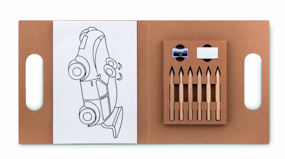 Logotrade ärikingituse foto: Värvimiskomplekt 6 pliiatsiga