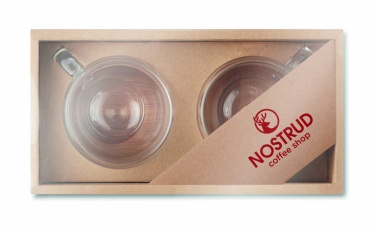 Logo trade ärikingid foto: Komplektis 2 kahekordse seinaga espressotassid