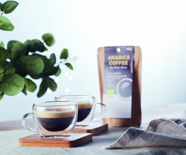 Logo trade reklaamtoote pilt: Komplektis 2 kahekordse seinaga espressotassid