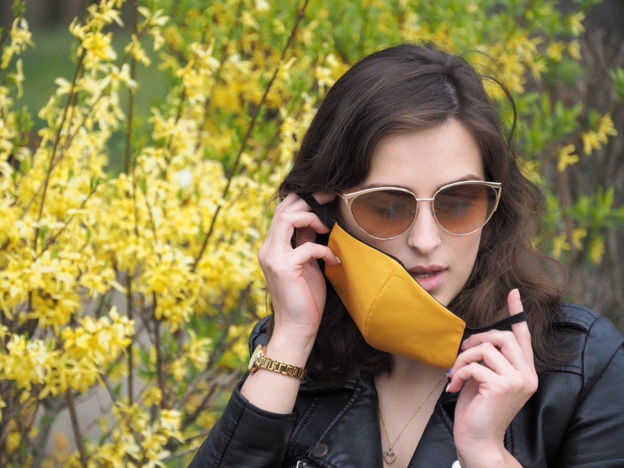 Logo trade meened foto: VENUS PRO puuvillane näomask koos HEPA filtri taskuga 1378165