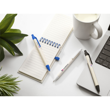 Logo trade firmakingi pilt: Taaskasutatud piimakarpidest pastapliiats