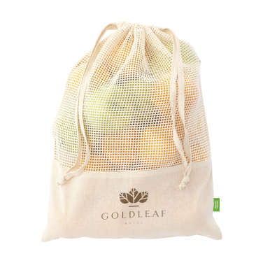 Logotrade reklaamkingitused pilt: Natura Organic GOTS võrgust puuviljakott (120 g/m²)