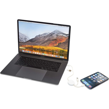 Logo trade ärikingituse pilt: Citala 5-in-1 taaskasutatud plastist 30 cm kiirlaadimiskaabel