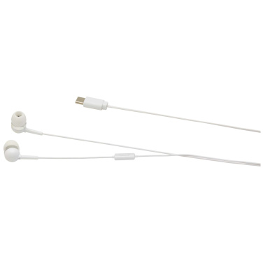 Logo trade firmakingid foto: Baekdu juhtmega Type-C peakomplekt koos taaskasutatud plastikust hoiukarbiga