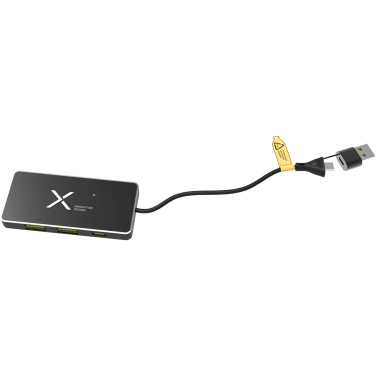Logotrade ärikingituse foto: SCX.design H20 8-ühes USB-jaotur kahe sisendi ja 6-pordiga