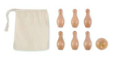 Logotrade firmakingi foto: BOLITO mini männipuidust keeglikomplekt