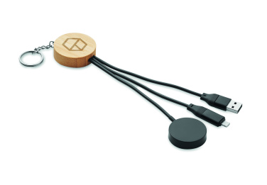 Logo trade reklaamkingi pilt: BULE võtmehoidjaga 4in1 60 W kaabliga