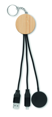 Logotrade reklaamkingitused pilt: BULE võtmehoidjaga 4in1 60 W kaabliga