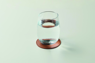 Logotrade ärikingitused pilt: Ümmargune PU-nahast tassialus