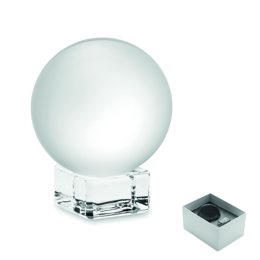 Logo trade ärikingituse pilt: Klaasist ümmargune auhind