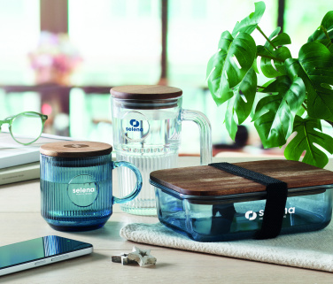 Logo trade firmakingi pilt: Ribiline klaasist kruus 300ml VITRIO MUG