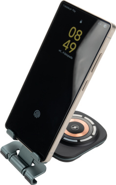 Logotrade reklaamkingituse foto: Telefonihoidik koos juhtmevaba laadijaga