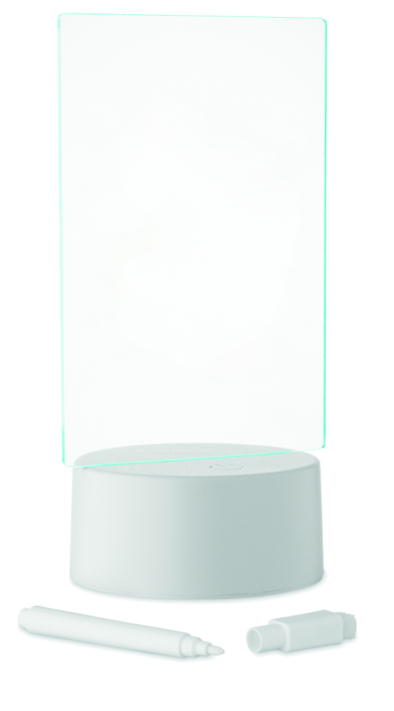 Logo trade ärikingitused foto: LEDMEMO valgustatud LED-märkmetahvel