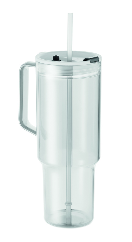 Logotrade firmakingi foto: MUGORA RPET-klaasist joogitops 1200ml