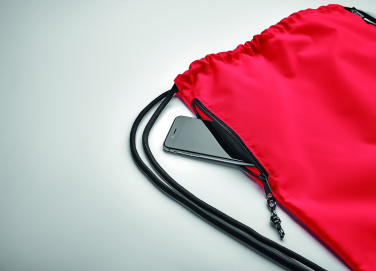 Logo trade reklaamtooted foto: Suur nööriga kott 300D RPET