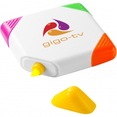 Logotrade mainoslahjat kuva: Trafalgar-korostuskynä, neliönmuotoinen, 4 väriä