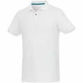 Beryl short sleeve men's organic recycled polo, Valkoinen