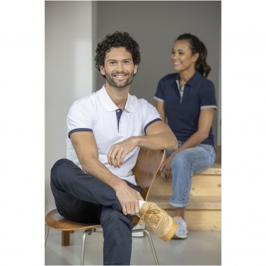 Logo trade mainoslahja kuva: Morgan naisten lyhythihainen poolopaita, kaksisävyinen