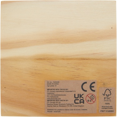 Logo trade liikelahja kuva: Strobus puinen ristinolla-peli