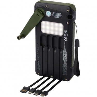 Logotrade liikelahjat kuva: Soldy 10 000 mAh:n RCS-kierrätetystä muovista valmistettu aurinkodynamovaravirtalähde