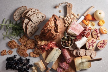 Logotrade mainostuote tuotekuva: VINGA Buscot pyöreä leikkuu-/tarjoilulauta