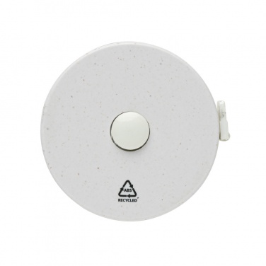 Logo trade mainoslahja ja liikelahja tuotekuva: Mittanauha RCS kierrätetystä muovista ja bambusta