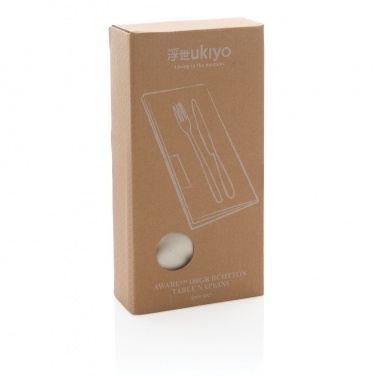 Logotrade liikelahja mainoslahja kuva: Ukiyo Aware™ 180g lautasliinat 4-osainen setti