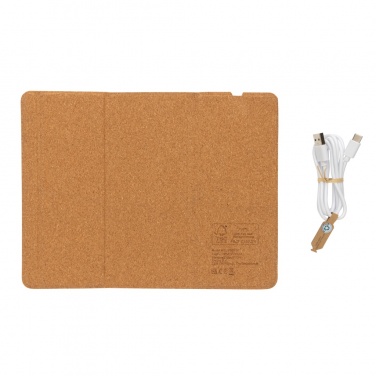 Logotrade mainoslahjat kuva: 10W hiirimatto ja langaton latausteline korkista