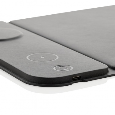 Logo trade liikelahja mainoslahja tuotekuva: Swiss Peak RCS kierrätetty PU 15W 3 in 1 -lataushiirimatto