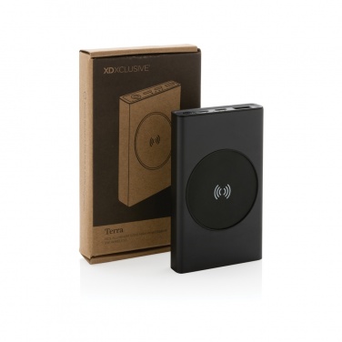 Logotrade mainoslahja tuotekuva: Terra RCS alumiininen 5000 mAh 5w langaton varavirtalähde