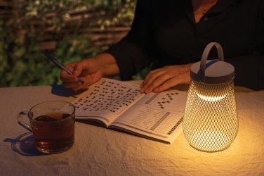 Logo trade mainoslahjat tuotekuva: Aurora USB-ladattava pöytävalaisin RCS kierrätysmuovista